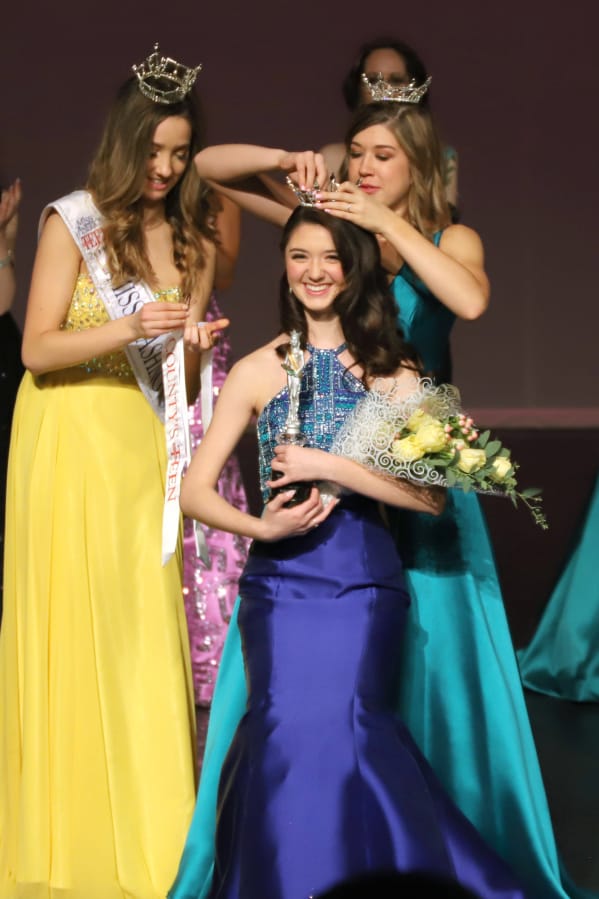 Morgan Greco was crowned Miss Clark County's Outstanding Teen.