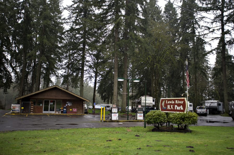 The country store is pictured at Lewis River RV Park in Woodland on Jan. 22. A Monday court order requires the park owner to maintain the power supply past a Tuesday cutoff deadline.