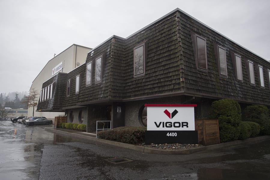 Vigor is seeking a dredging permit to maintain the access channel to a launching marina near its Vancouver facility. The company took over the former Christensen Shipyards building last year.