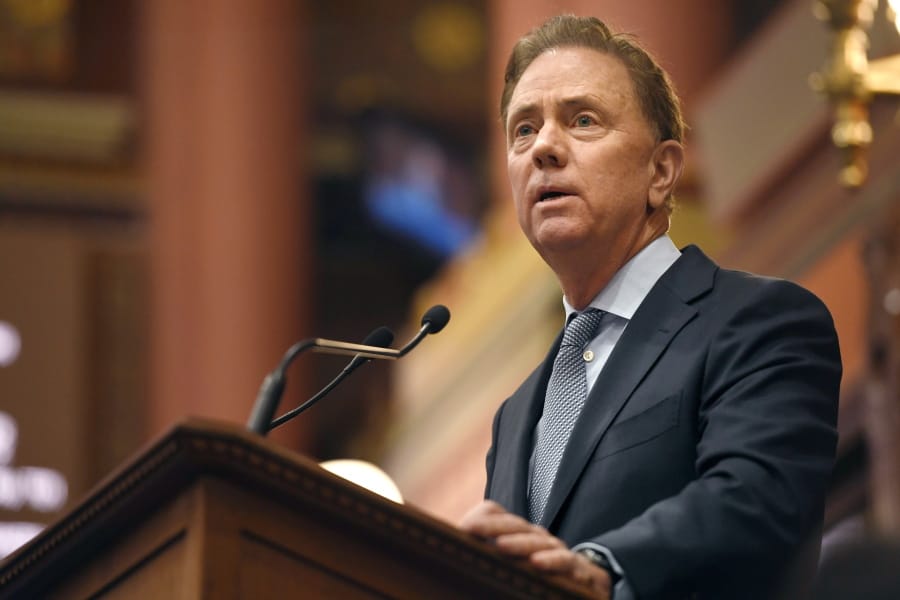 Connecticut Gov. Ned Lamont delivers the State of the State during opening session at the State Capitol, Wednesday, Feb. 5, 2020, in Hartford, Conn.