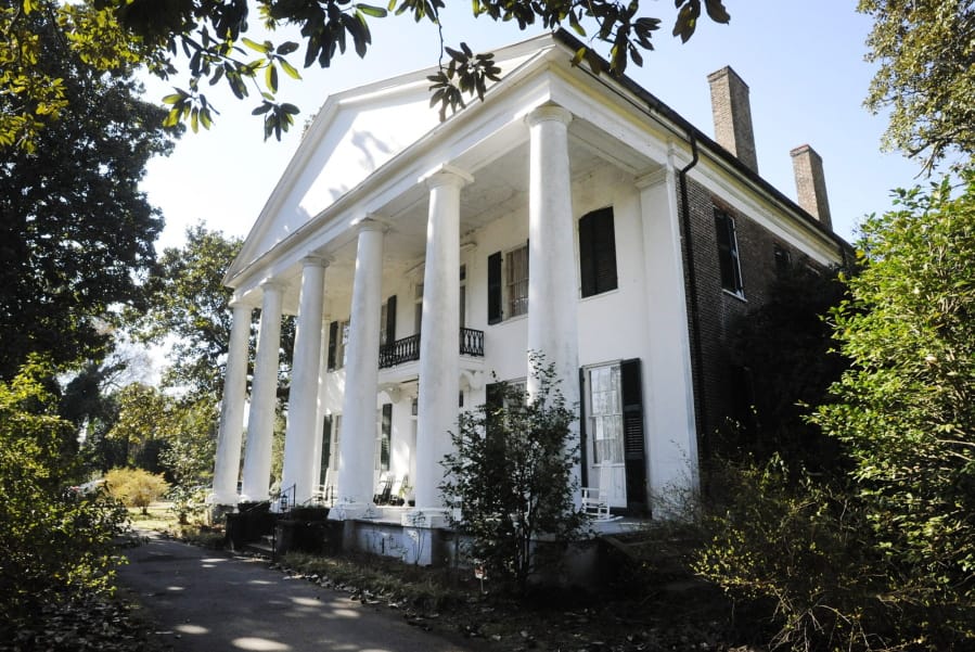 In this Jan. 30, 2020 photo, the Magnolia Grove, an antebellum plantation house in Greensboro, Ala., is seen. The home&#039;s entry in the National Register of Historic Places doesn&#039;t mention its ties to slavery even though visitors can see a display on enslaved people in an old slave dwelling. An Associated Press review found that many register entries for pre-Civil War plantations virtually ignore slavery.
