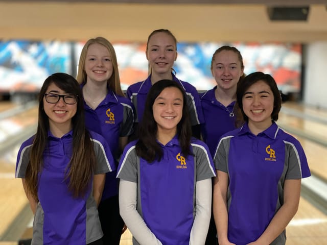 The Columbia River girls bowling team clinched a state berth with a second-place finish at the 2A district tournament in Chehalis. Back row (from left): Maya Burnett, Kylee Wisinski, Sadie Burrows; Front row: Jenna Chinn, Jamie Green, Rileigh Chinn.