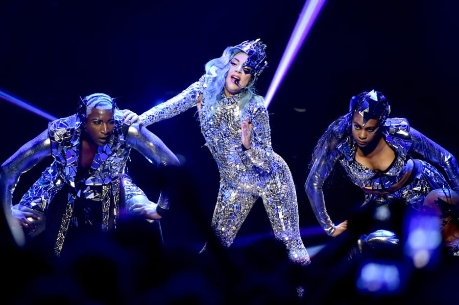 Lady Gaga performs Feb. 1 onstage during AT&amp;T TV Super Saturday Night at Meridian at Island Gardens in Miami, Fla.