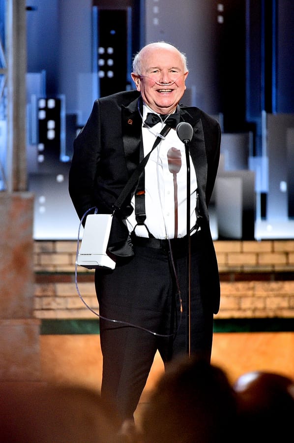Terrence McNally speaks onstage during the 2019 Tony Awards at Radio City Music Hall on June 9, 2019, in New York City.