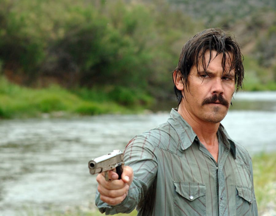 Josh Brolin in a scene from &quot;No Country for Old Men.&quot; The Coen brothers movie won four Oscars.