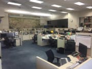The Columbian&#039;s newsroom is nearly empty at midday Thursday.