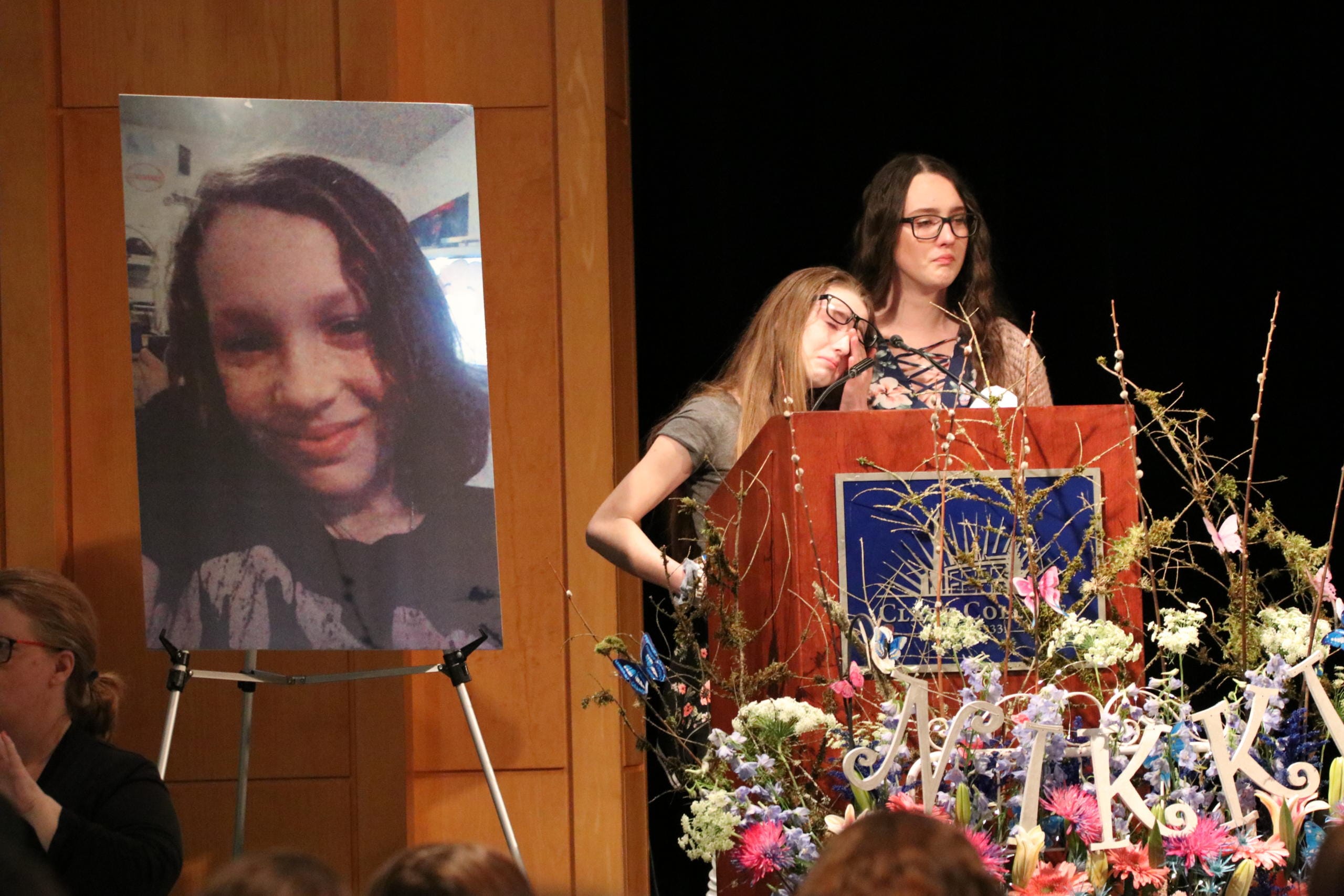 Nikki Kuhnhausen's memorial was held at Clark College on Sunday evening March 1.