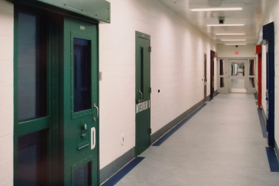 FILE - This photo provided by the Shenandoah Valley Juvenile Center in 2018 shows part of the interior of the building in Staunton, Va. For the tens of thousands of kids locked up in juvenile detention centers and other correctional facilities across America in 2020, experts have issued a gloomy warning: The COVID-19 coronavirus is coming.