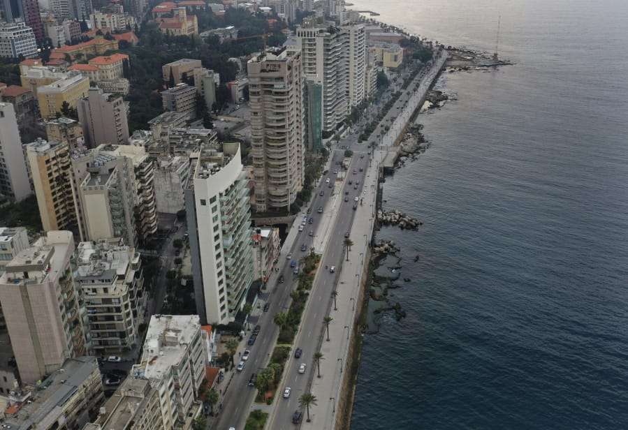 Beirut&#039;s waterfront promenade, along the Mediterranean Sea, is mostly empty after municipal policemen ordered people to leave, as the country&#039;s top security council and the government were meeting over the spread of the new coronavirus, in Beirut, Lebanon, in Beirut, Lebanon, Sunday, March 15, 2020. For most people, the virus causes only mild or moderate symptoms. For some it can cause more severe illness.