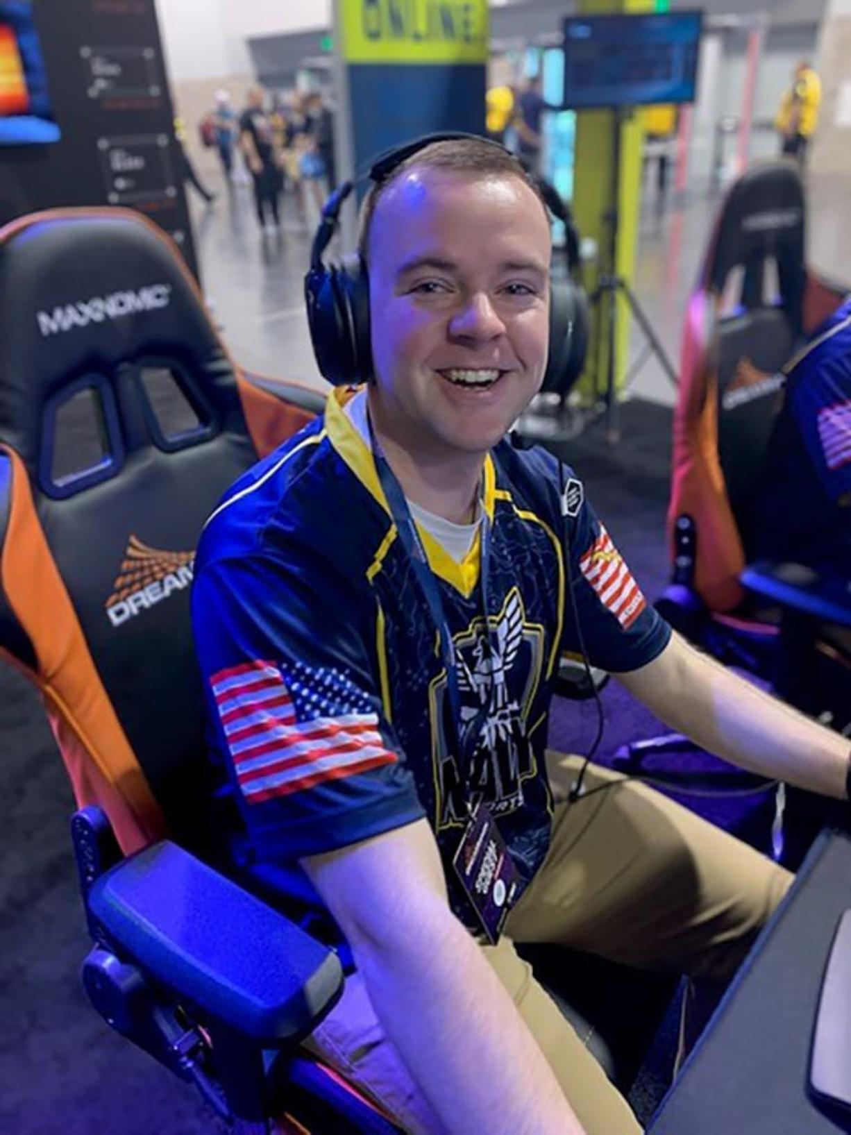 Riley Bufford played soccer at Prairie High School. Now, the U.S. Navy petty officer finds a similar teamwork and camaraderie  while playing for the Navy&#039;s first esports team, Goats and Glory.