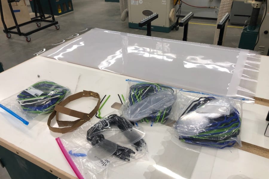 Team Mean Machine, the Camas robotics club, and Camas High School Science Olympiad&#039;s seasons were cut short, but students are using their time away from school to 3D print personal protective equipment for health care workers. The frames are printed then snapped together with plastic screens.