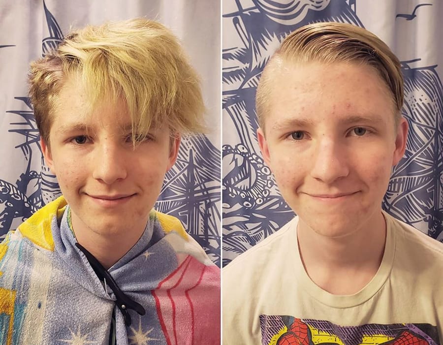Kimberly Kulczyk cut her nephew&#039;s hair. Here&#039;s before and after.