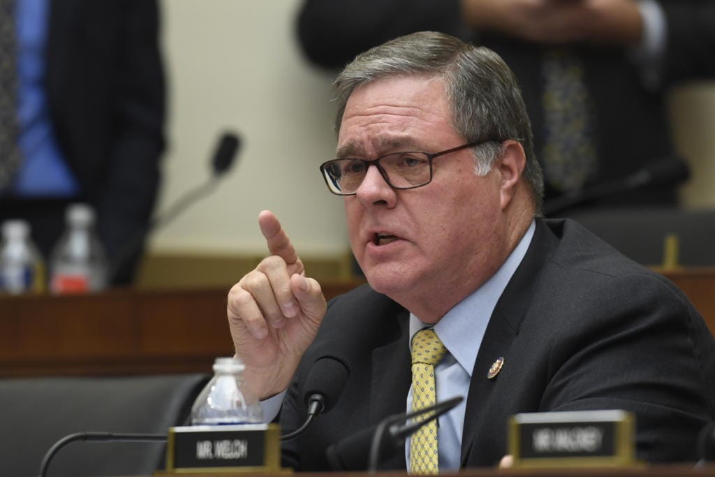 Rep. Denny Heck, D-Wash., questions former special counsel Robert Mueller as he testifies before the House Intelligence Committee on Capitol Hill in Washington in 2019.
