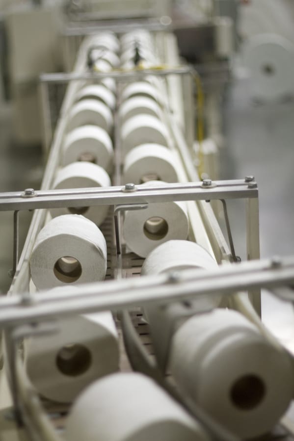 Toilet paper at Woodland-based American Paper Converting Inc.