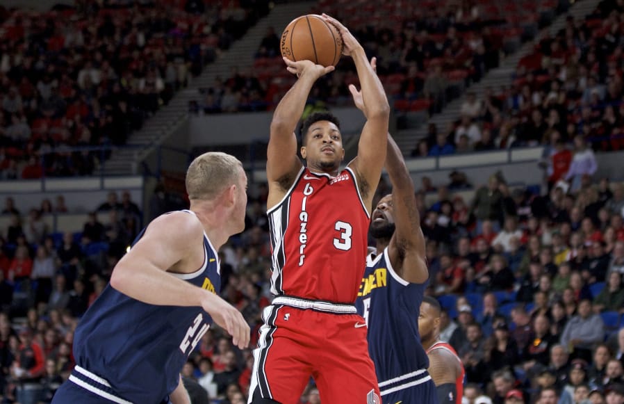 Portland Trail Blazers guard CJ McCollum (3) told Yahoo Sports on Thursday, May 7, 2020, that he is taking a cautious approach to the NBA reopening team practice facilities on Friday.