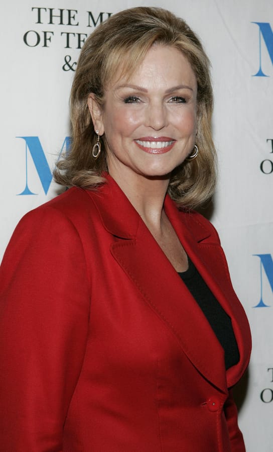 Phyllis George, one of the first woman sports commentators arrives at the Museum of Television and Radio &quot;She Made It&quot; launch party, Thursday, Dec. 1, 2005, in New York. The former Miss America who became a female sportscasting pioneer on CBS&#039;s &quot;The NFL Today&quot; and served as the first lady of Kentucky, died Thursday, May 14, 2020. She was 70.