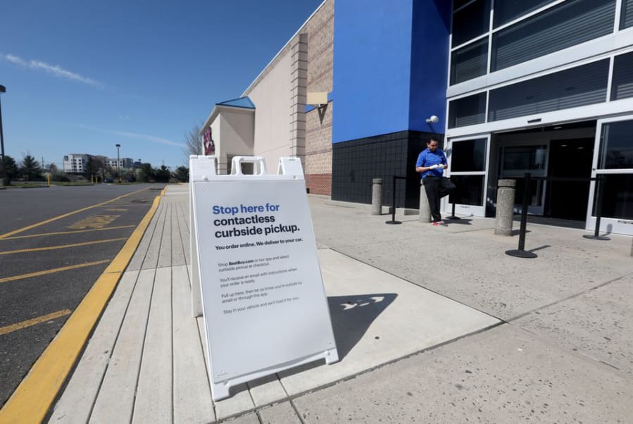 The Best Buy in Bridgewater is open for contactless service where shoppers can walk up to the door and workers will get the product or you can drive up and the product will be put in your car in Bridgewater, N.J.