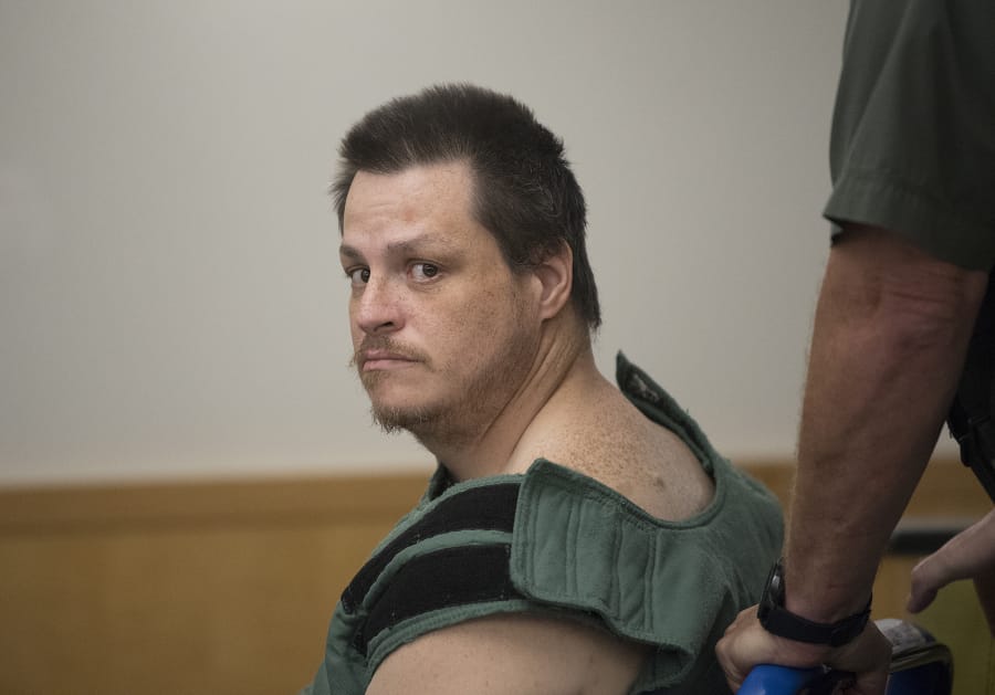 James Matthew Kelly made a first appearance in Clark County Superior Court in an assault case in June 2018. He was sentenced to 5 1/2  years in prison Thursday after pleading guilty to second- and third-degree assault.