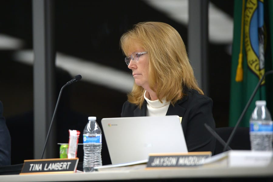 Battle Ground Public Schools board member Tina Lambert, shown in 2018, is resigning.