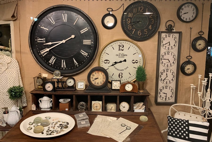 JoAnn Taylor, owner of Camas Antiques, is posting new items for sale on the store&#039;s Facebook page every one or two days.