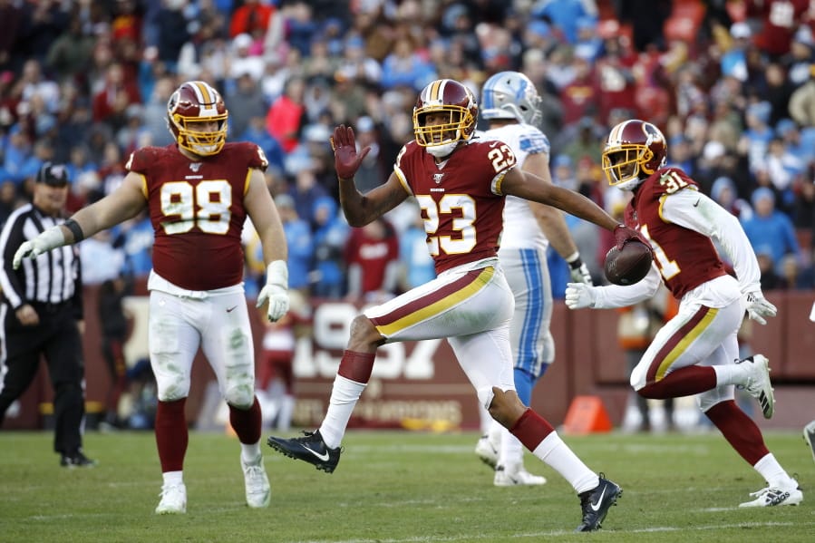 Former Washington Redskins cornerback Quinton Dunbar (23) got his wish when he asked out of Washington and was traded to Seattle during the offseason. Now he also has to face an arrest warrant.