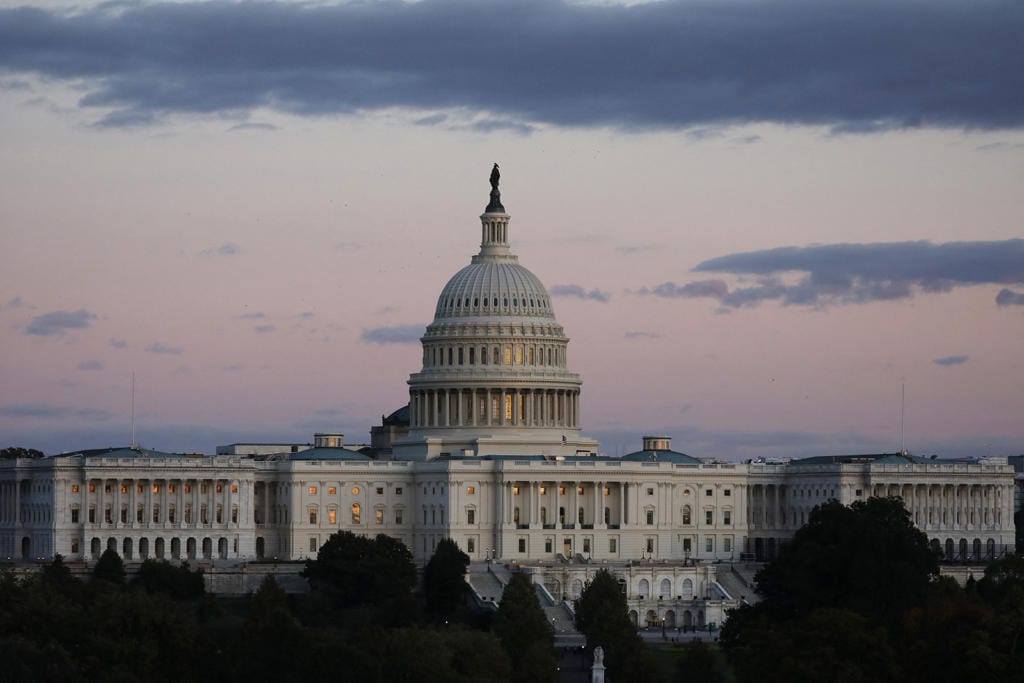U.S. Capitol building at sunset in Washington, D.C., on Oct. 17, 2019.