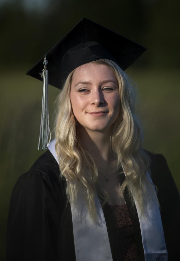 Woodland High School senior Daylin Siple is pictured at her home in Woodland on May 16, 2020. Daylin was the senior class president and played softball throughout high school. She plans on attending University of Oregon in the fall to study psychology.