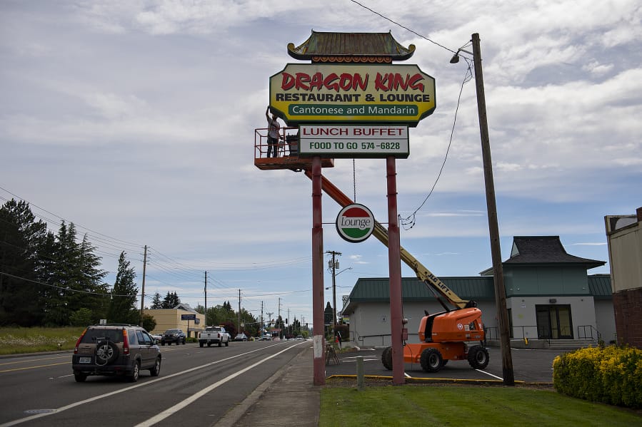 The former Dragon King restaurant in Hazel Dell is now being converted into becoming the third location for The Herbery, one of four cannabis shops in development for the unincorporated parts of Clark County.