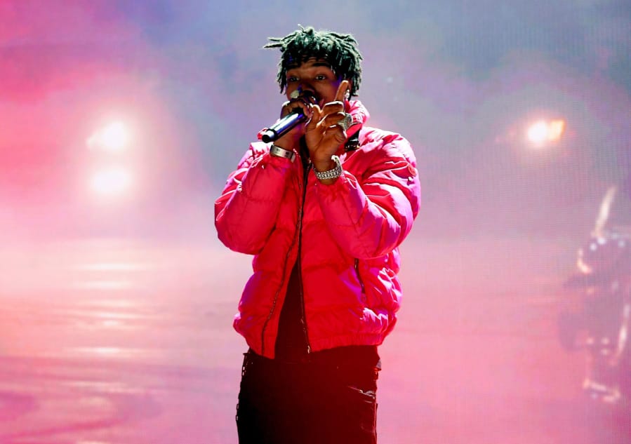 Lil Baby performs onstage during the iHeartRadio Album Release Party with Lil Baby at the iHeartRadio Theater on March 2 in Burbank, Calif.