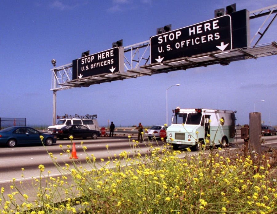 On a normal day the INS Agents manning the checkpoint on the Northbound-I-5 freeway in San Onofre say that 80 cars per minute pass by. The future of the checkpoint is under review right now as the INS Commissioner is to decide later this month to either continue or close it, and send the officers to the border.