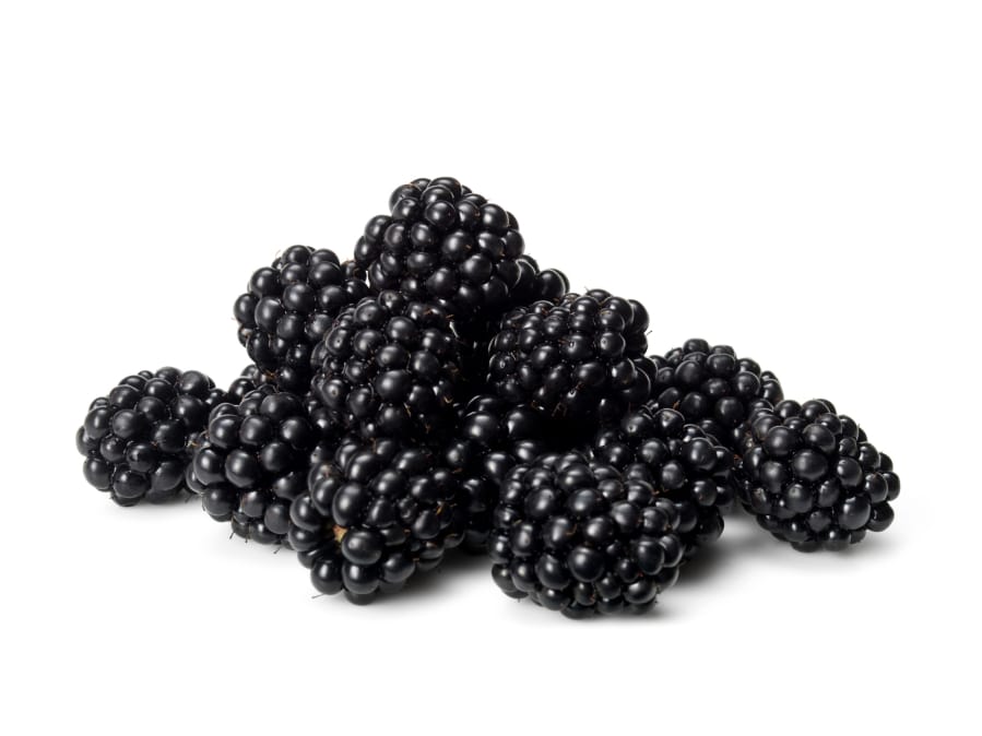 Blackberries are less sweet than black raspberries.