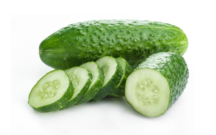 Pickling cucumbers are shorter, fatter and bumpier than their long, lean cousins.