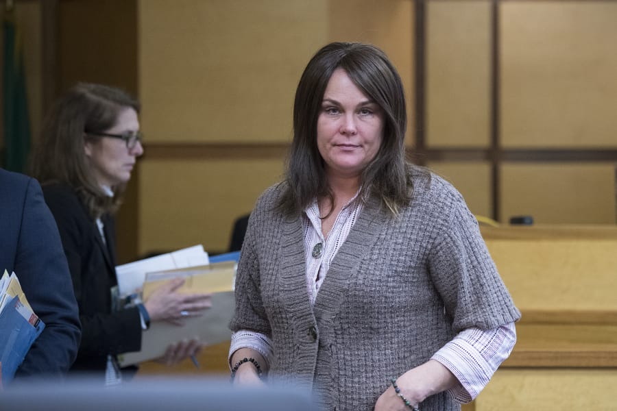 Sadie Pritchard, an associate principal at Evergreen High School who resigned following allegations she had sex with a student at the school, changes her plea to guilty Feb. 4 in Clark County Superior Court. Pritchard was sentenced Tuesday to 300 days of work release.