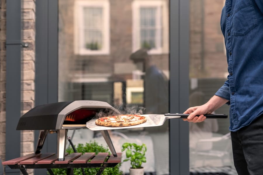 The handy Ooni Koda propane pizza grill, that&#039;s ready to go in 15 minutes and cooks pizza in about a minute - as well as roasted fish, steak or vegetables.