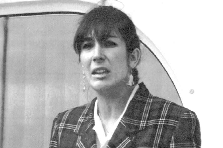 FILE - In this Nov. 7, 1991, file photo Ghislaine Maxwell, daughter of late British publisher Robert Maxwell, reads a statement in Spanish in which she expressed her family&#039;s gratitude to the Spanish authorities, aboard the &quot;Lady Ghislaine&quot; in Santa Cruz de Tenerife. Maxwell has pleaded not guilty to charges that she recruited three girls for financier Jeffrey Epstein to sexually abuse in the 1990s. Epstein took his life in August 2019 at a Manhattan federal jail. Maxwell is held without bail.