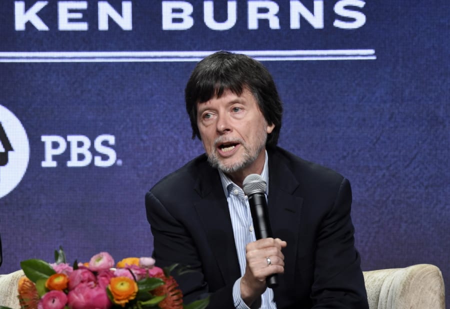 FILE - Ken Burns, director of the PBS documentary series &quot;Country Music,&quot; speaks in a panel discussion during the Television Critics Association Summer Press Tour on July 29, 2019, in Beverly Hills, Calif. Burns says he has eight new projects in the works, including deep-dive looks at Benjamin Franklin, Muhammad Ali, Leonard da Vinci and Ernest Hemingway. PBS announced a new online home for all the work of Burns and other documentarians, a subscription streaming service that will start next month. Besides Burns&#039; library, the service will also have work from &quot;NOVA&quot; and &quot;Frontline.