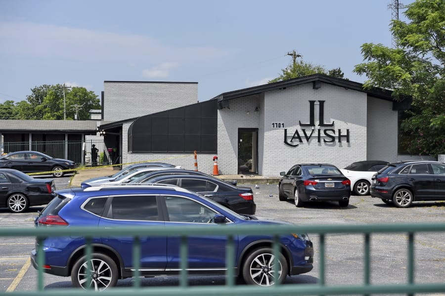 The Lavish Night Club where a shooting early Sunday night left numerous dead and at least 8 injured Sunday, July 5, 2020, in Greenville, S.C.