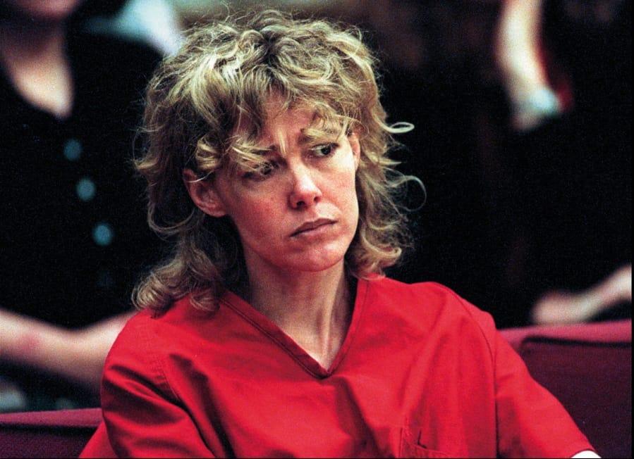 FILE - In this Feb. 6, 1998, file photo, Mary Kay Letourneau listens to testimony during a court hearing in Seattle Letourneau, who married her former sixth-grade student after she was convicted for raping him, has died. She was 58. Her lawyer David Gehrke told news outlets Letourneau died Tuesday, July 7, 2020, of cancer. The former suburban Seattle teacher was arrested in 1997 after she became pregnant with Vili Fualaau&#039;s child. She later pleaded guilty to second-degree child rape.