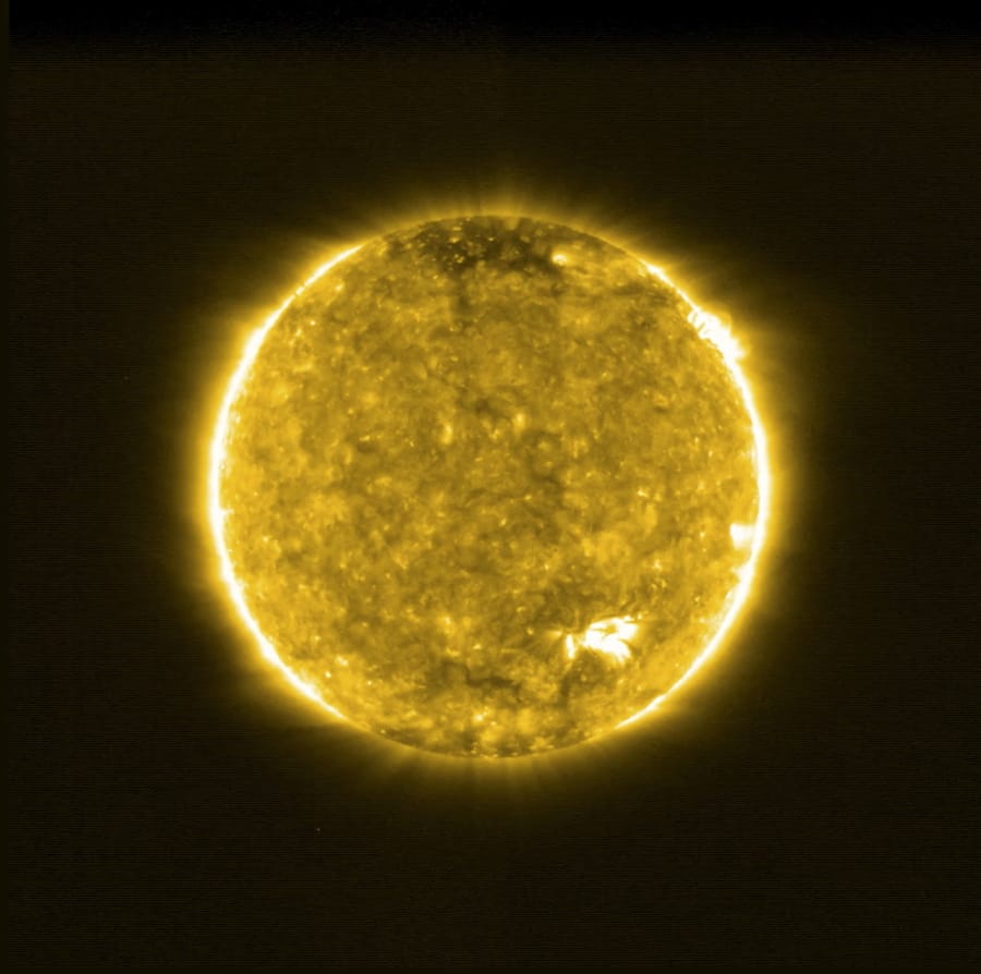 The Extreme Ultraviolet Imager on ESA&#039;s Solar Orbiter spacecraft took this image on May 30.