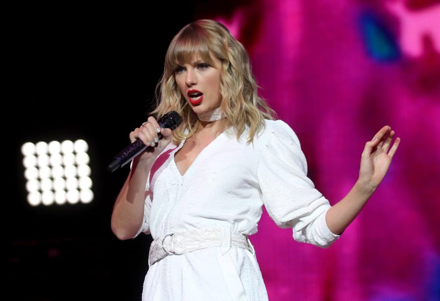 Taylor Swift performs on stage during day two of Capital&#039;s Jingle Bell Ball with Seat on Dec. 8 at London&#039;s O2 Arena.