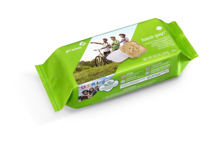 The new Toast-Yay! Girl Scout cookies.