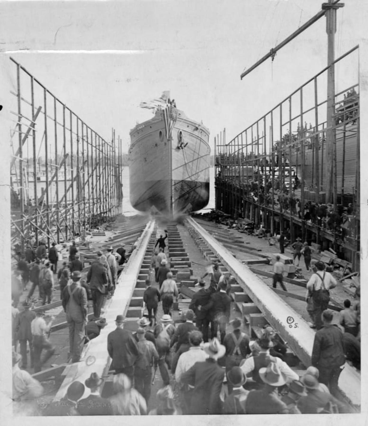 The S.S. Kineo was a wooden cargo ship launched at the Standifer Wood Shipyard in 1918 during World War I. Near today&#039;s Port of Vancouver, the city&#039;s first shipyard launched 450 wooden ships before it changed to building steel cargo ships and tankers.