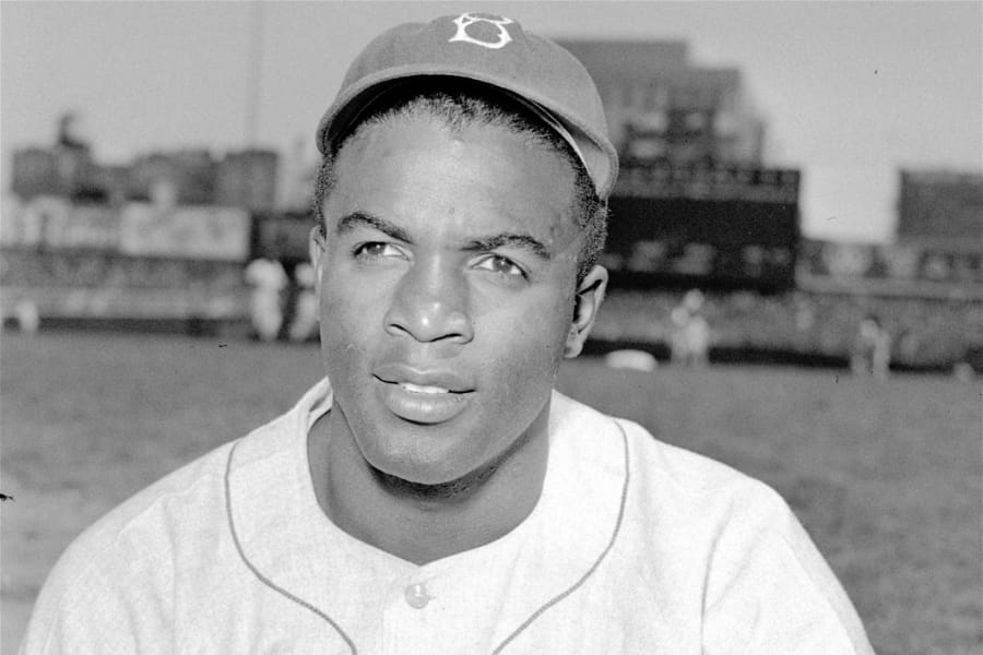 This is an April 18, 1948, portrait of Brooklyn Dodgers baseball player Jackie Robinson. It&#039;s Jackie Robinson Day across the big leagues on Friday, Aug. 28, 2020, as baseball honors the man who broke the sport&#039;s color barrier in 1947.