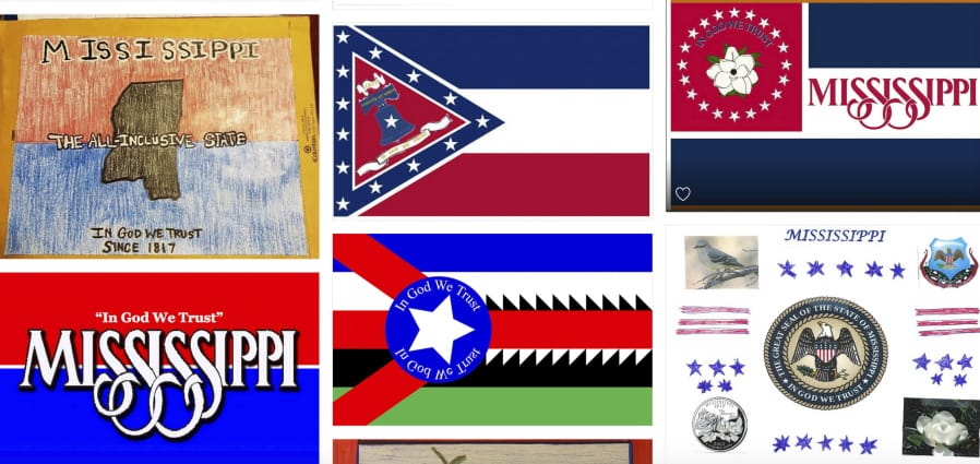 Magnolias, stars, a Gulf Coast lighthouse, a teddy bear, and even Kermit the Frog appear on some of the over 1,800 proposals submitted by the general public for a new Mississippi flag and posted Monday, Aug. 3, 2020, on the Mississippi Department of Archives and History web site.