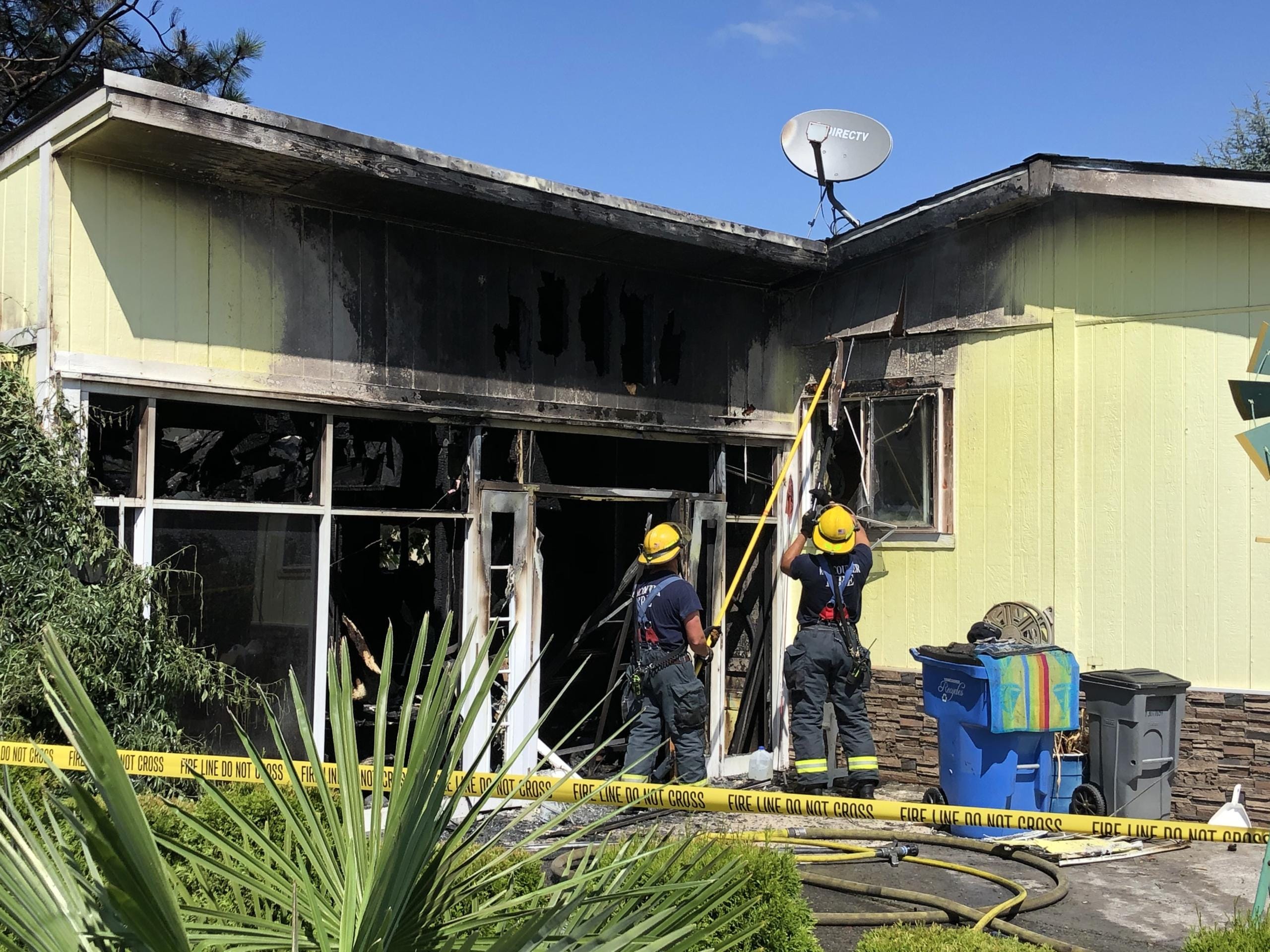 Vancouver Fire Department crews were dispatched at 9:49 a.m. Tuesday, Aug. 4, to 13217 N.E. 59th St., Sky Ridge Estates mobile home park, for the report of a residential fire. Firefighters extinguished a mobile home fire and rescued a cat.