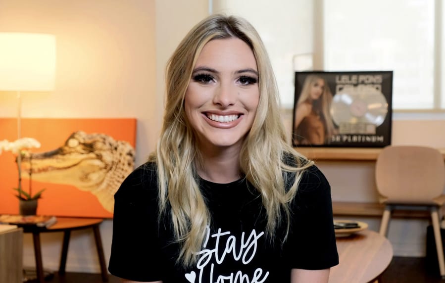 In this screen grab, Lele Pons speaks May 9 during SHEIN Together Virtual Festival to benefit the COVID-19 Solidarity Response Fund for WHO, powered by the United Nations Foundation. The singer is one of many influencers who&#039;s signed deals with Spotify.