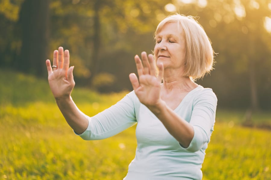 Mindfulness and meditation practices like qi gong can help caregivers avoid burnout and boost their resilience.