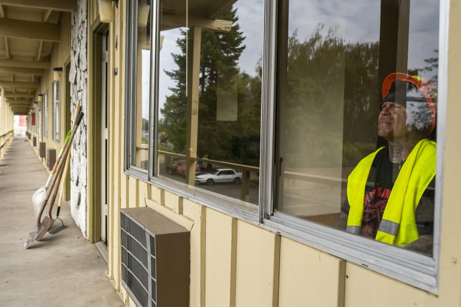 The condemned Value Motel in Hazel Dell will be turned into a recovery house. James Kasper, who has 18 years of sobriety under his belt, is leading and financing the effort.