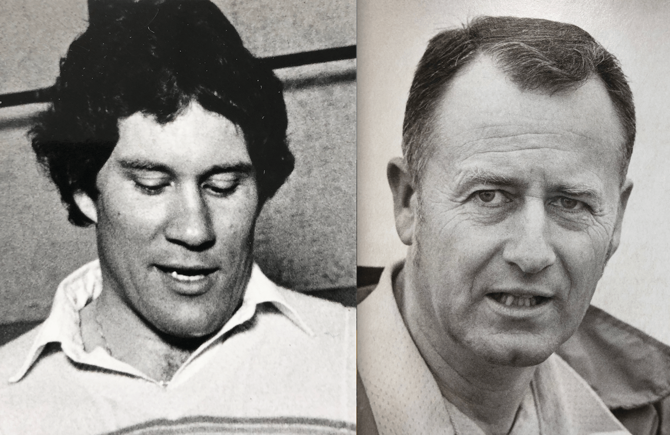 Gordon Elliott, left, coached the Camas football team from 1983-85. Gordon Buslach coached Prairie from 1979-88.