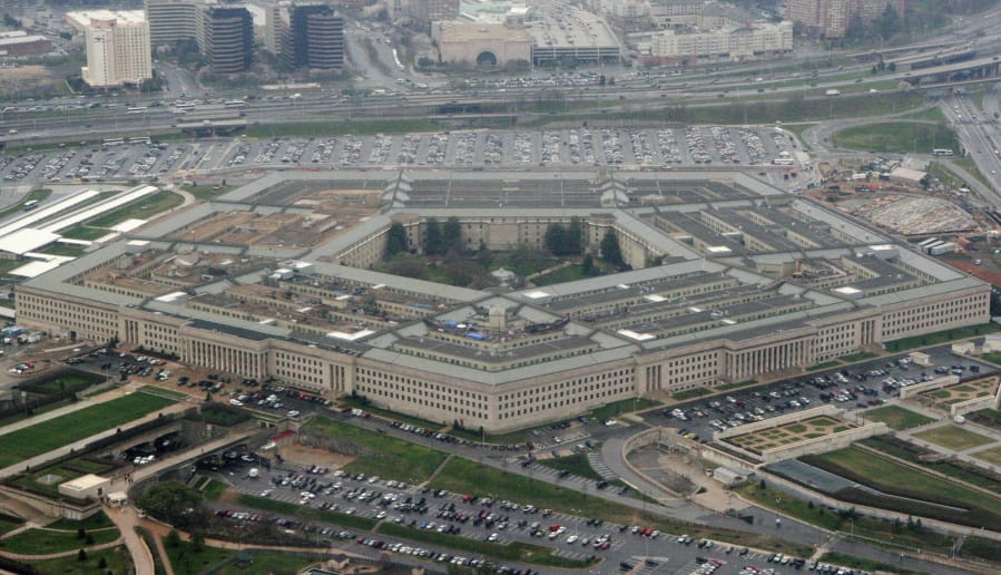 FILE - This March 27, 2008 file photo shows the Pentagon in Washington. A Senate committee abruptly canceled a confirmation hearing Thursday on retired Army Brig. Gen. Anthony Tata&#039;s nomination to a top Pentagon post after a furor over offensive remarks he made about Islam and other inflammatory comments.